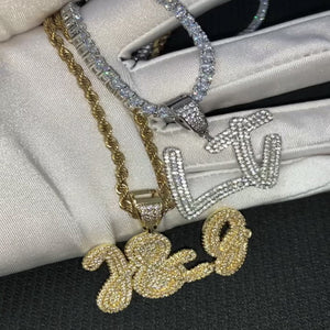 Iced out hot sale name necklace